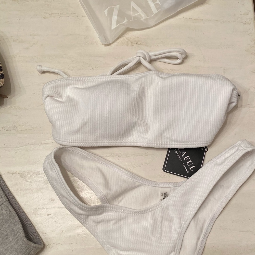 Zaful brand new white bathing suit